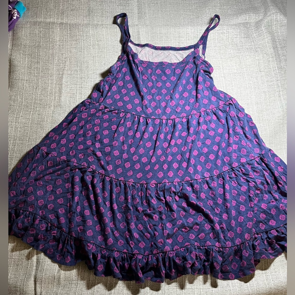 Purple and Pink Patterned Dress